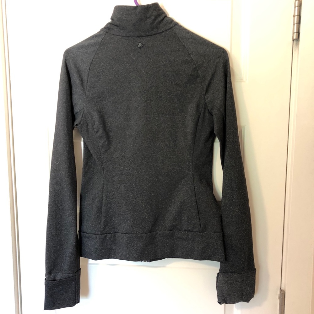 PrAna Yoga zip-up jacket with hand covers - Picture 4 of 6
